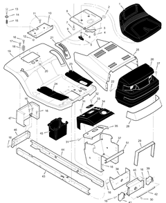 Part Location Diagram of 960206E700 Murray Frame, Right
